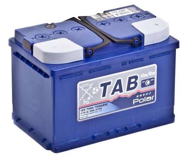 Аккумулятор автомобильный Tab 75Ah 750A (о.п.)